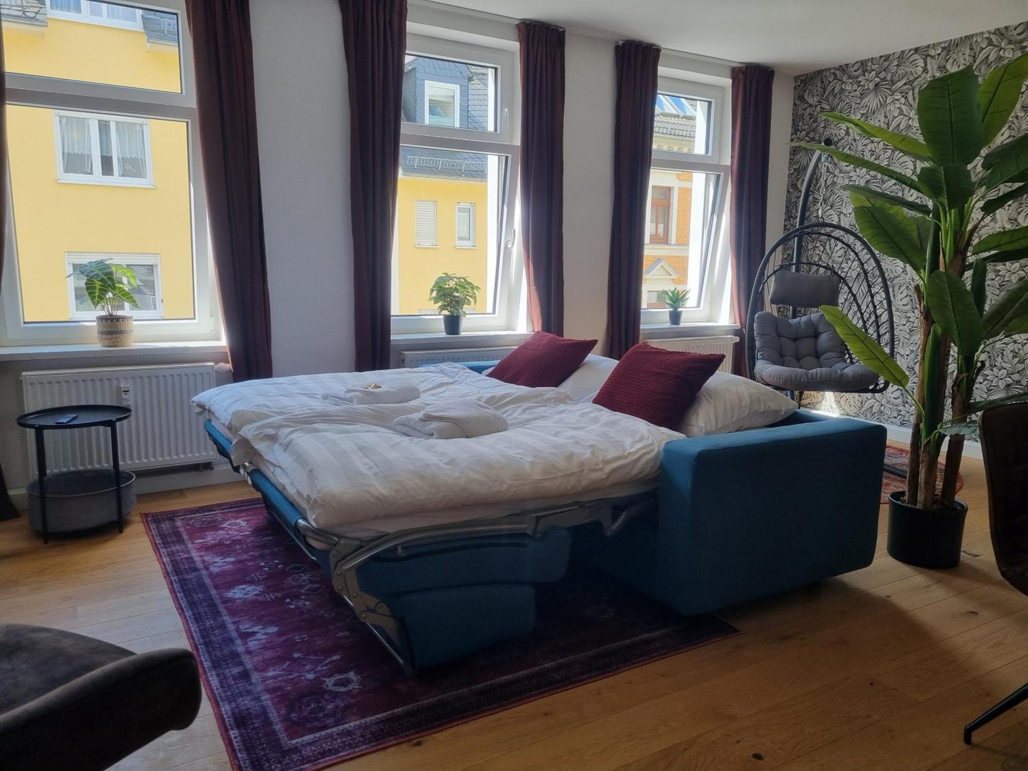 Maremar - Style-Loft Am Ferberturm - 2 Schlafzimmer - Luxus Boxspringbett - Arbeitsplaetze - Highspeed Wlan غيرا المظهر الخارجي الصورة